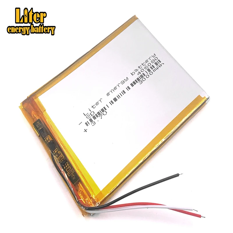 3 drut 406080 3.7V 3000mah akumulator litowo-polimerowy z płyta ochronna dla DVD Tablet PC moc GPS Bank