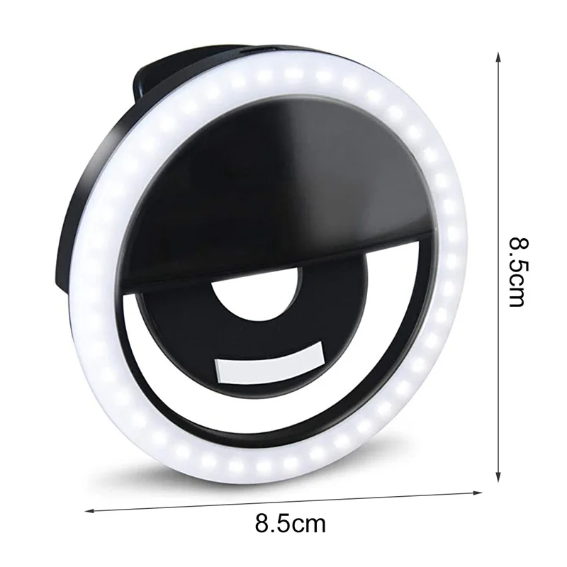 LED Selfie Lamp Ring Novelty Makeup Lightings LED Selfie Lamp Mobile Phones Photo Night Light LED Mirror Neon Sign Selfie Ring.