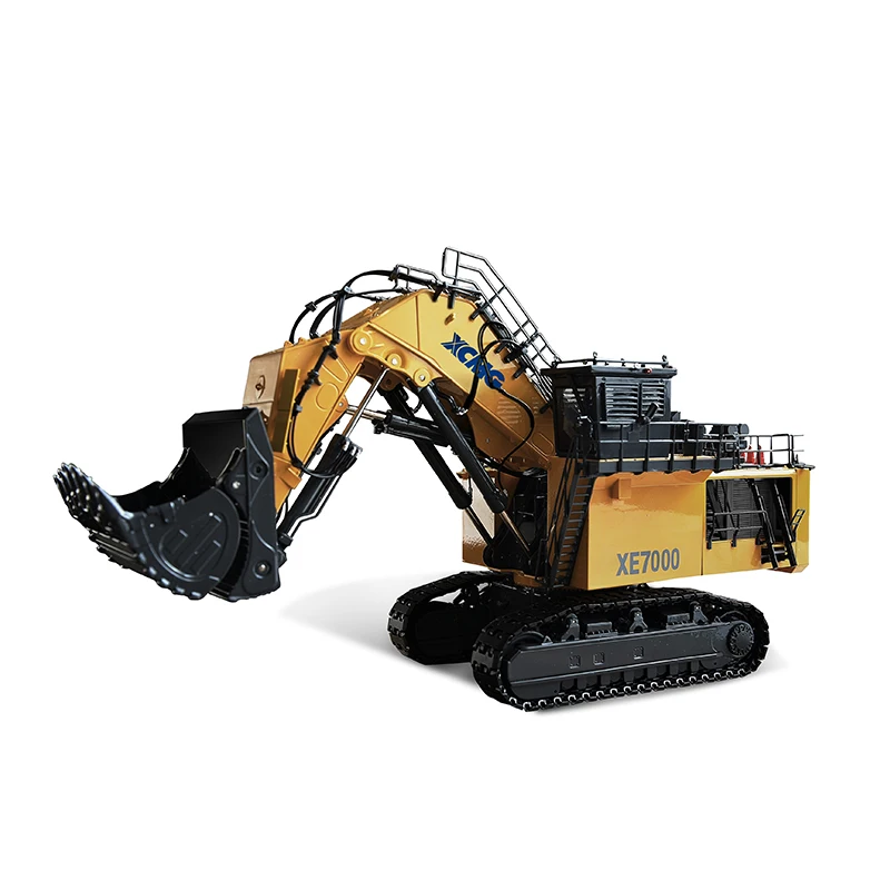 1/50 XCMG Mining Excavator XE7000 Big Model Cab Can Open Driver Doll Backhoe Small Crane Ladder