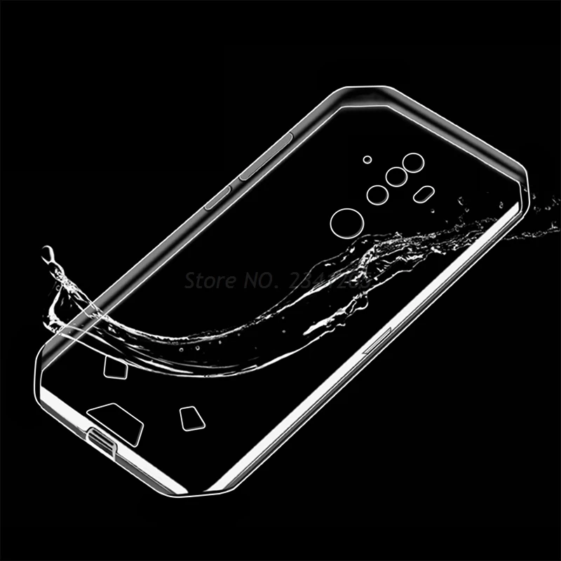 Transparent Phone Case For Doogee S58 Pro Silicon Caso Soft Black TPU Case For Carcasa Para Celular Doogee S58 S58Pro Back Cover