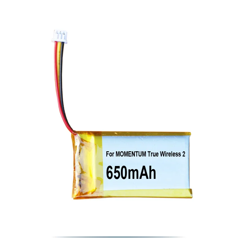 Ferramentas presente + original substituir 650mah AHB622540PCT-02 bateria para sennheiser momentum verdadeiro sem fio 2 caixa de carregamento energia akku