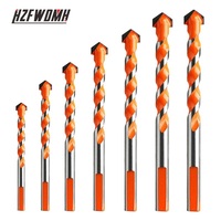 3-12mm Multifunctional Triangle Drill Bit Diamond Drill Set Ceramic Tile Concrete Brick Wood Glass Punching Hole Saw Metal Dril