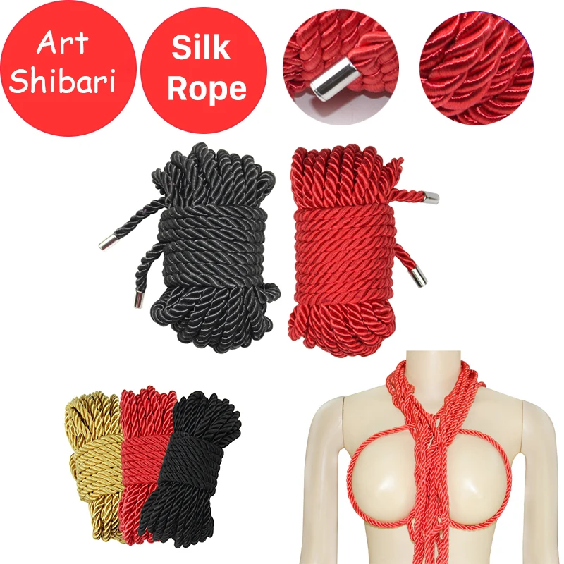 

Professional Bondage Sex Rope Shibari Art Slave Restraint Rope Soft Silk Cotton Adult Couple Sex Toys BDSM Binding Role-Playing