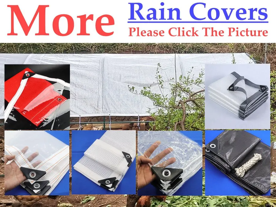 99,9 % transparente PVC-Plane für Balkon, winddicht, wasserdicht, Zaun, Regenschutz, durchsichtiges Tuch – Detail 1