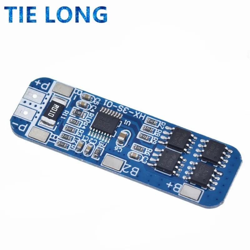 TIELONG 3S 12V 18650 10A BMS Charger Li-ion Lithium Battery Protection Board Circuit Board 10.8V 11.1V 12.6V Electric