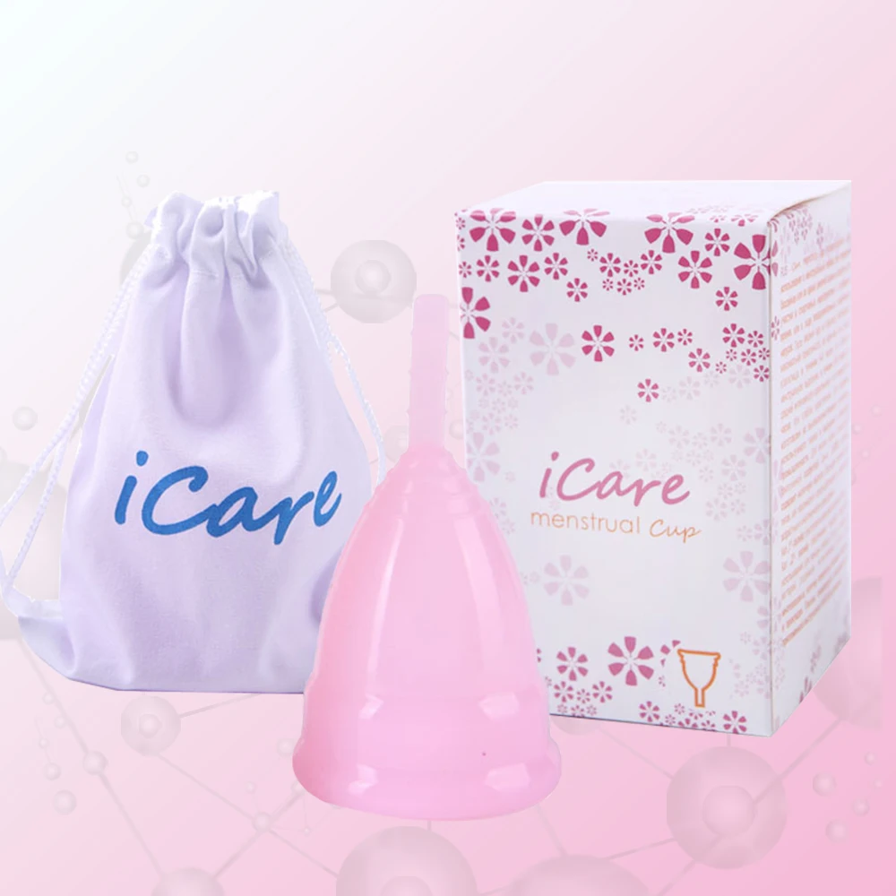 iCare Menstrual Medical Silicon Cup Reusable Lady Period Cup For Feminine Hygiene Mental Collector Hypoallergenic Certified