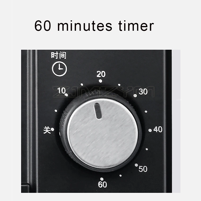 เตาอบไฟฟ้า Multifunctional ไฟฟ้าพิซซ่าขนมปังเบเกอรี่เครื่องปิ้งขนมปังบาร์บีคิวเตาอบจับเวลาปรับอุณหภูมิ