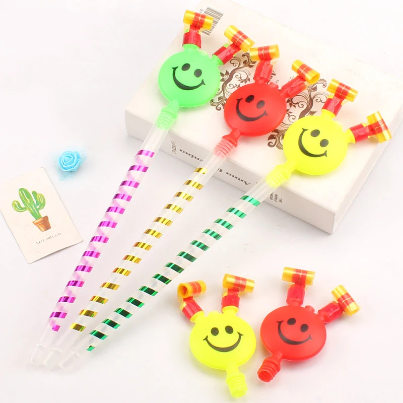 Large Whistle Long Nose Blow Cage for Children, Birthday Party, Cheer, Pinata Treat, Birthday Present, 5 Pcs, 10Pcs