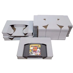 Cartucho de repuesto con incrustaciones interiores, bandeja de inserción para N64 PAL y NTSC o Nintendo 64, cartucho de juego CIB, lote de 10 unidades