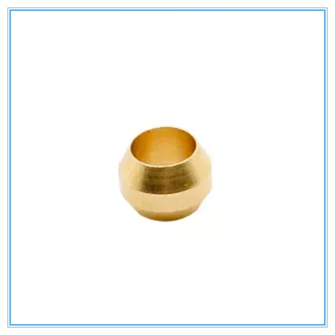 10pc Brass Double taper ferrule 4 6 8mm OD Compression Sleeve seal ring fittings Tube centralized lubrication system