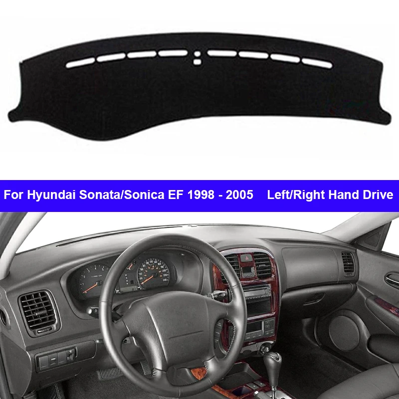 Pokrywa deski rozdzielczej samochodu mata na deskę rozdzielczą dywan Cape dla Hyundai Sonata Sonica EF 1998 - 2005 LHD RHD parasolka 2004 2003 2002 2001 2000 1999