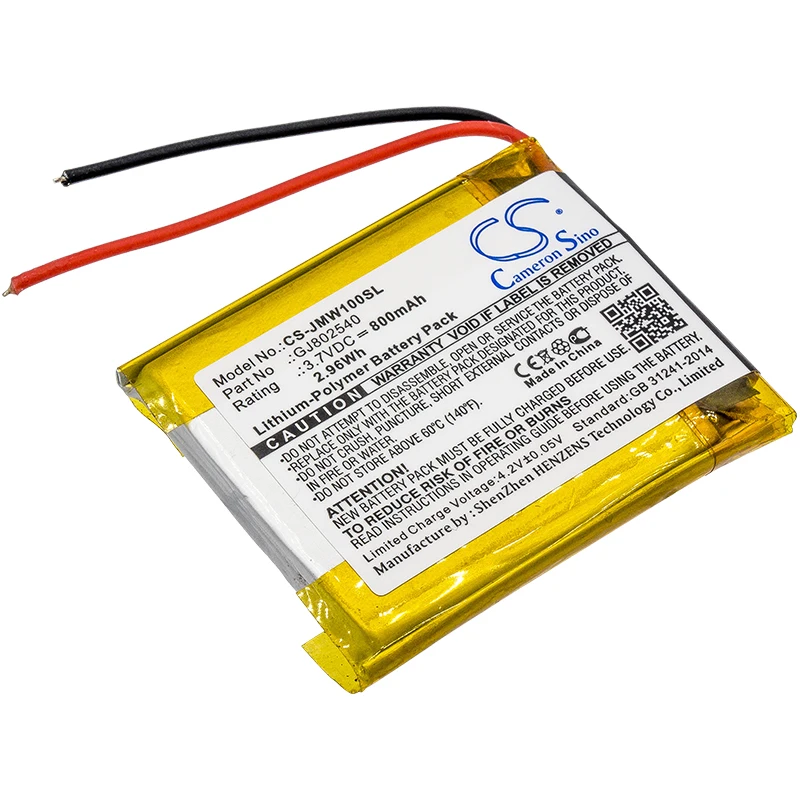 Bateria Cameron Sino do JBL Wind.fits JBL GJ 802540   bateria.Bateria JBL.Li-Polymer.800mAh / 2.96Wh.