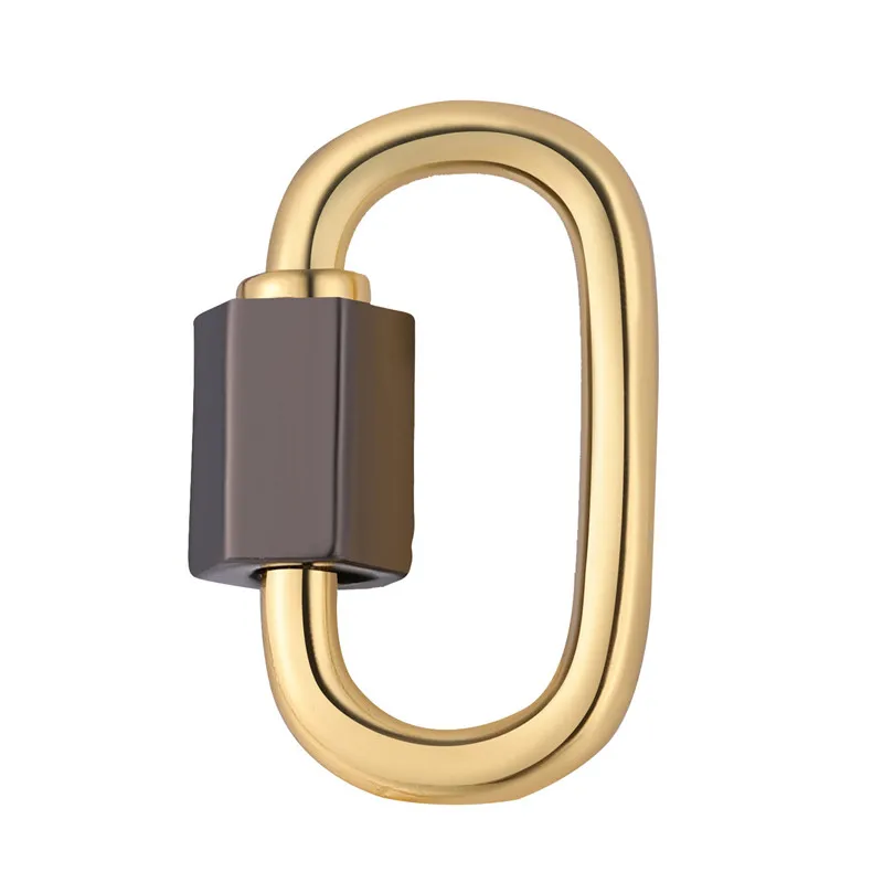 JUYA 5 Pcs New Spiral Screw Clasps For Jewelry Making Copper Charm Necklace Pendants Connectors DIY Handmade Jewelry Accessories