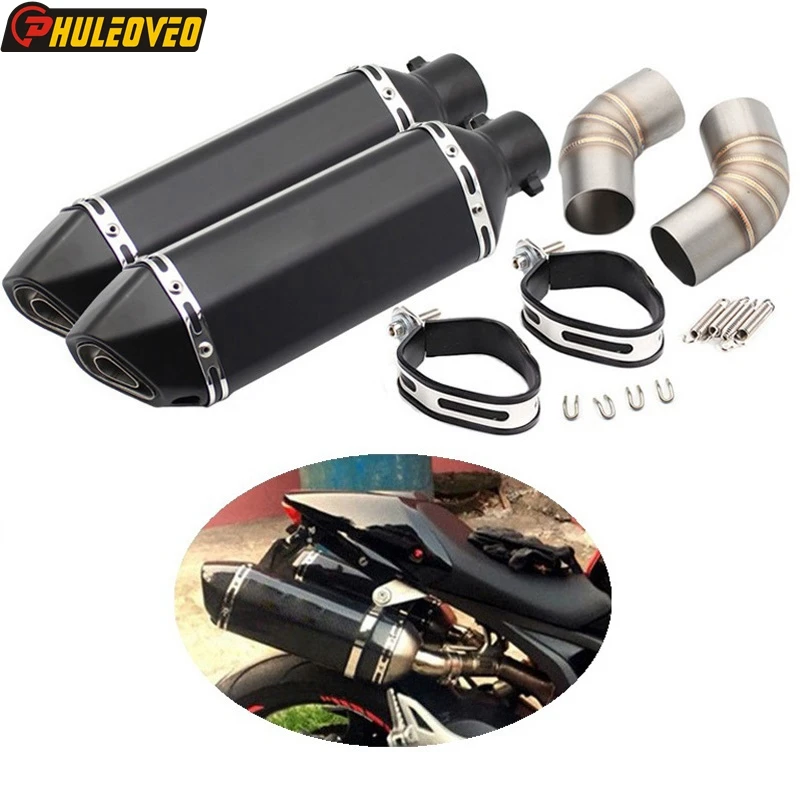 

Motorcycle Exhaust Muffler Link Pipe for Ducati 696 2008-2014 for Ducati 796 795 2010-2014 Motorbike Muffler Escape DB Killer