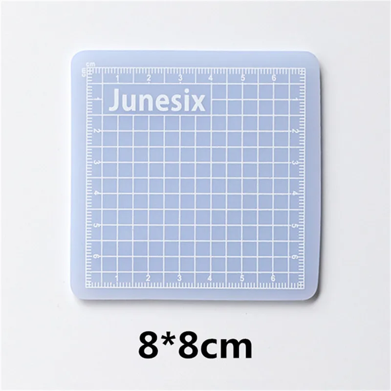 8cm Translucent PVC Cutting Mat Engraving Pad Artist Manual Rubber Carving Tools Double-Sided Grid Self-Healing Cutter Board