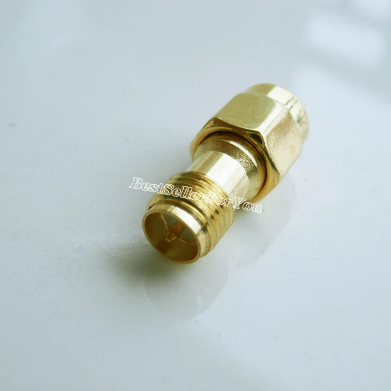 1Pcs RP SMA Connector Male Plug To RPSMA Connector Female Connector Straight RF Adapter
