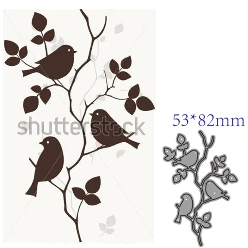 Metal Cutting Dies Cut Mold 2021 Animal bird Decoration Scrapbook Paper Craft Knife Mould Blade Punch Stencils