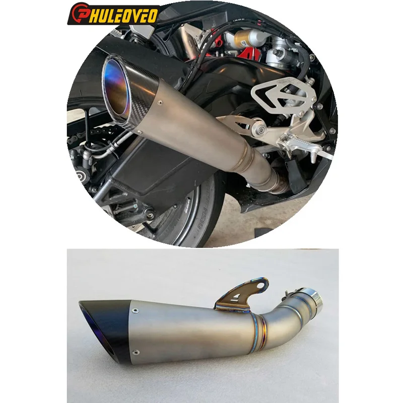 Titanium Alloy S1000RR 10-16 Motorcycle Exhaust Motorbike Muffler Exhaust Escape for S1000RR 2010 2011 2012 2013 2014 2015 2016