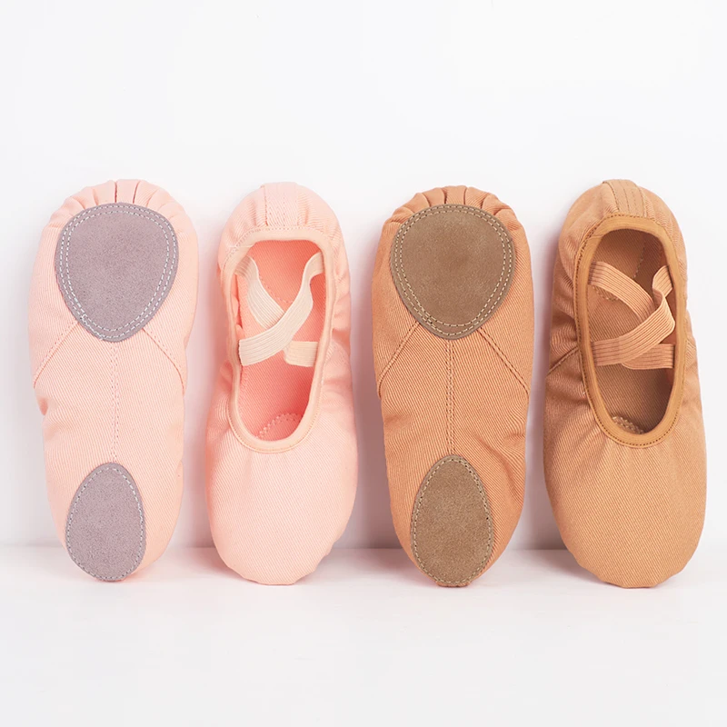 Girl Dance Slippers Adult Professional Canvas Soft Sole Ballet Shoes Girls Women Children Ballet Slippers