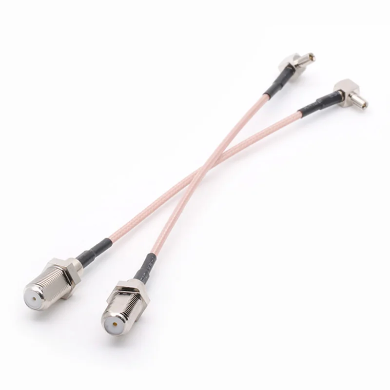 Rg316 rf cabo coaxial 3g modem ts9 macho ângulo direito interruptor f tipo fêmea trança adaptador para wifi gsm 3g gps 4g 5g módulo