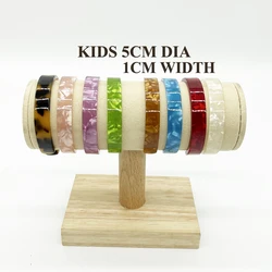 Safety Children Kids Fashion Skinny Acrylic Bangles Bracelets Colorful Bangle Bohemian Resin Jewelry Bangles For Baby