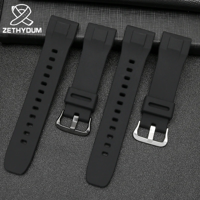 Nylon canvas WatchBand for Casio PROTREK Series PRG-600YB PRG-650 PRW-6600 GA2000 Silicone Strap Waterproof Wristwatch Band
