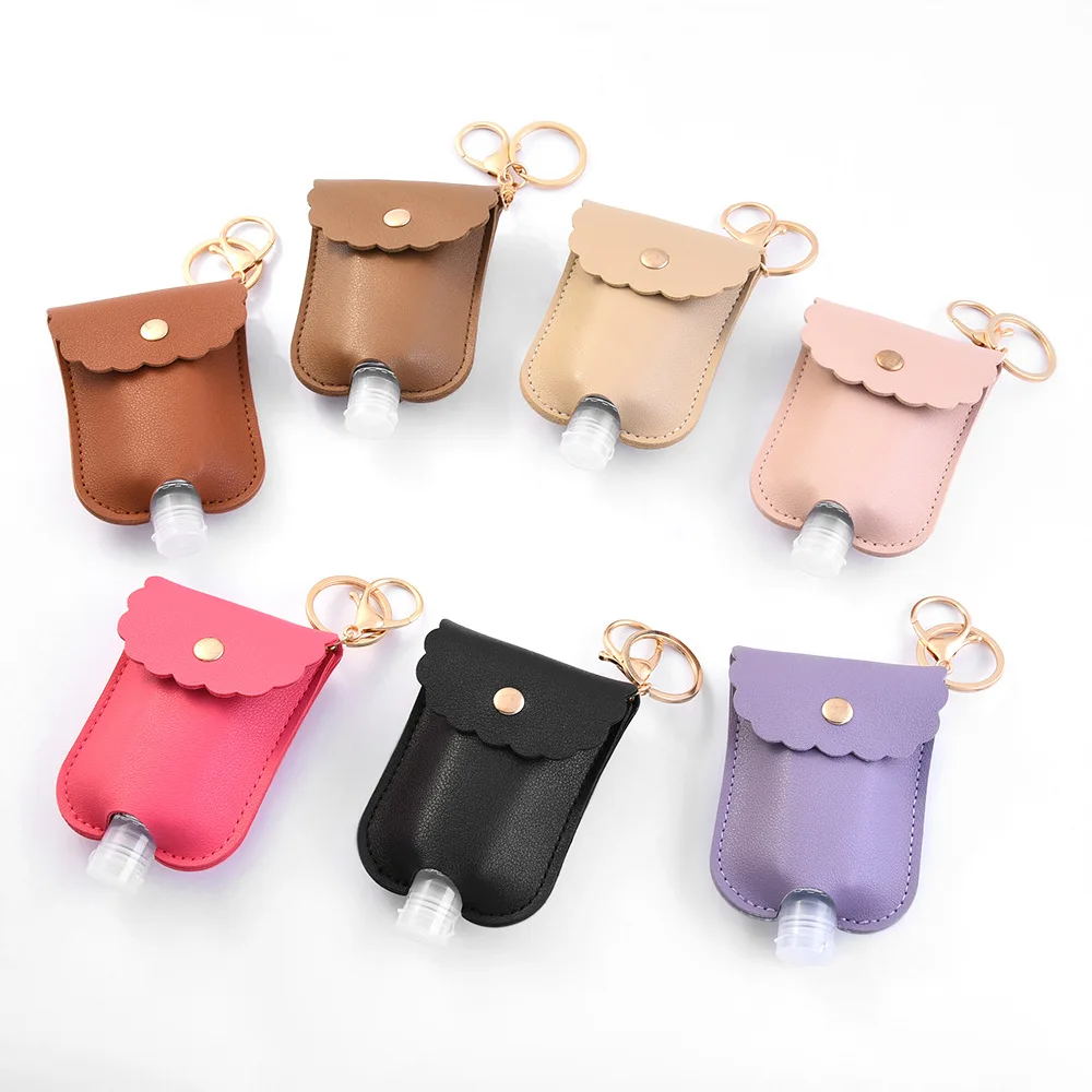 New 30ml Hand Sanitizer Bottle Holster School Bag Disinfectant Holster Keychain Disposable Alcohol Holster