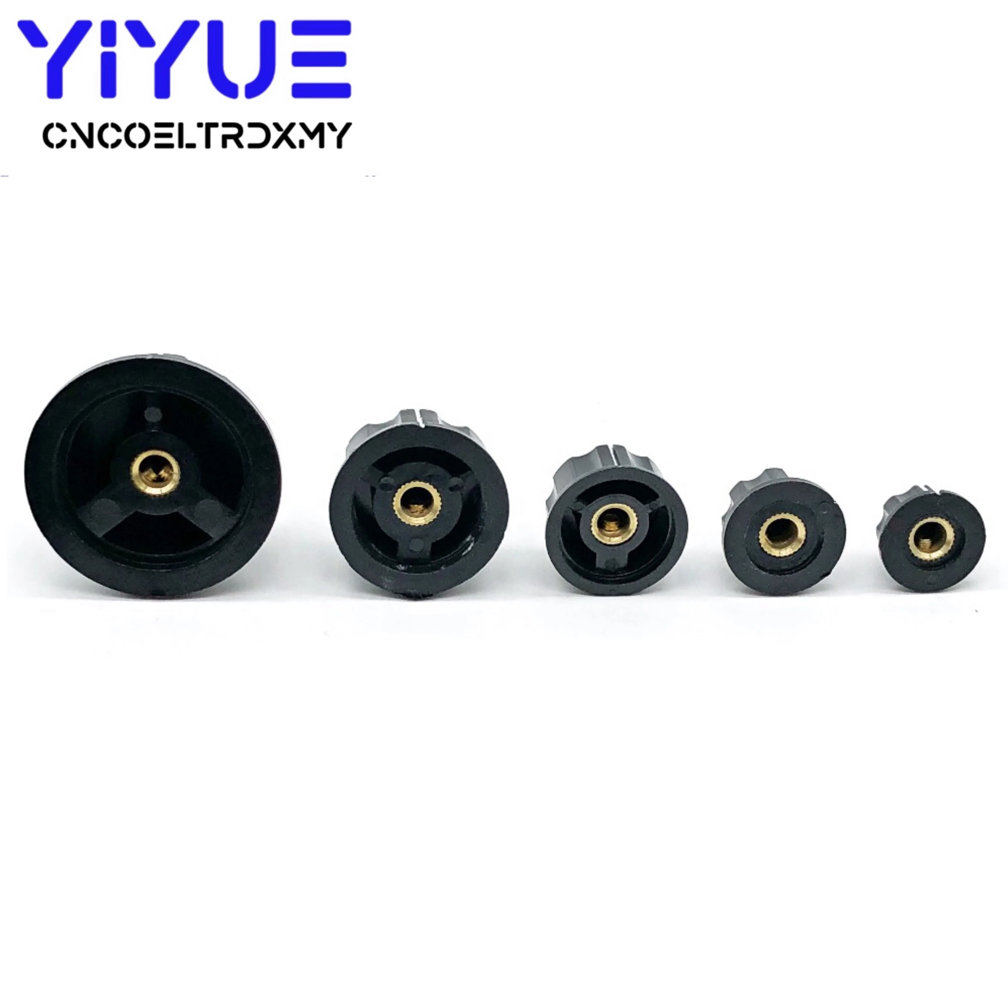 2Pcs Potentiometer ลูกบิดหมวก 6 มม.MF-A01 MF-A02 MF-A03 MF-A04 MF-A05 สวิทช์หมุนลูกบิดหมวก WHT118 WX050