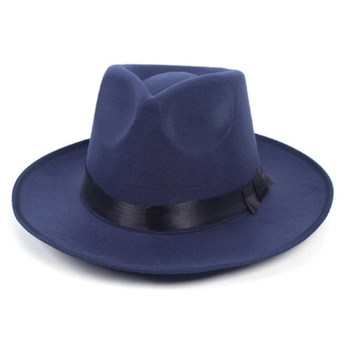 Imagen 2 del producto Sombrero Fedora retro sombrero de copa sombrero de jazz británico sombrero de Michael Jackson masculino otoño e invierno unisex sombrero de ala grande
