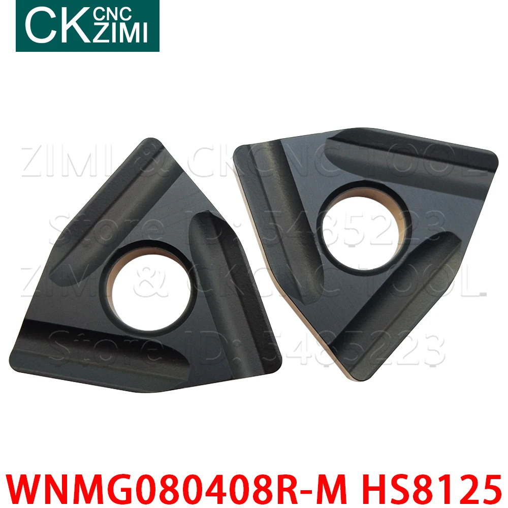 WNMG080408R-M HS8125 WNMG 080408R wkładki z węglika dłutowanie ostrze toczenie wkładki tokarka metalu CNC narzędzia WNMG 080408 R dla stali