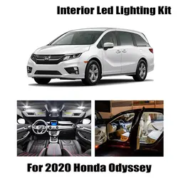 14pcs White Canbus No Error LED Light Interior Package Kit For Honda Odyssey 2020 Map Dome Reading Ceiling License Plate Lamp