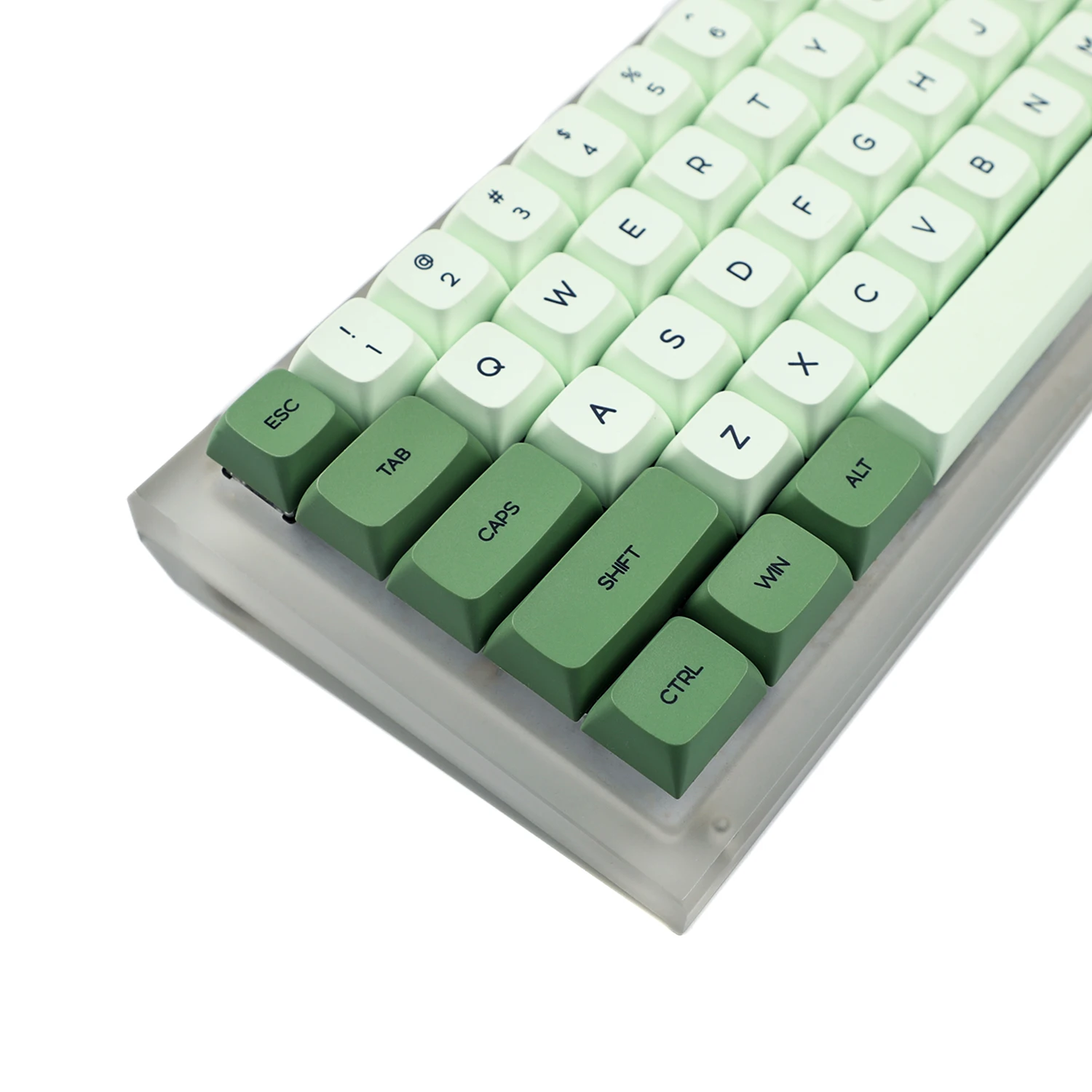 ZDA 124 Key Matcha Keycap Dye Sub PBT English Japanese Korean Russian Keycaps For Mechanical Keyboard 104 87 61 68 84