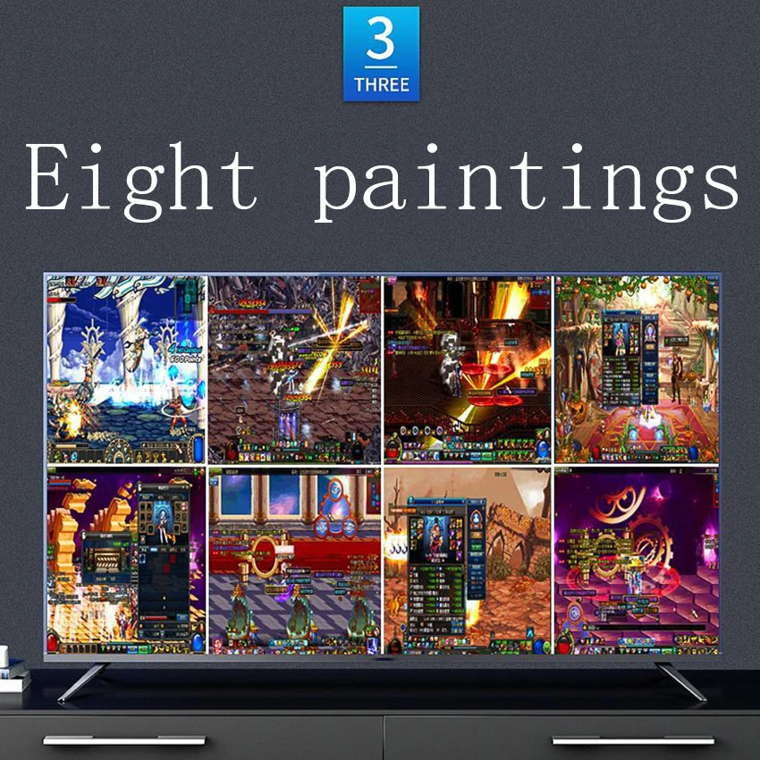 16x1 HDMI multi-viewer ekran Splitter 16 w 1 Out 32 otwarte dla DNF Dungeon ruchome cegły gry Monitor HD konwerter wideo