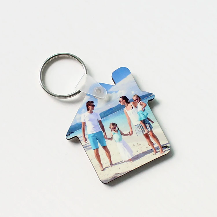 

sublimation blank key chains double heart mdf keychain hot transfer printing diy customized key ring consumables 20pcs/lot