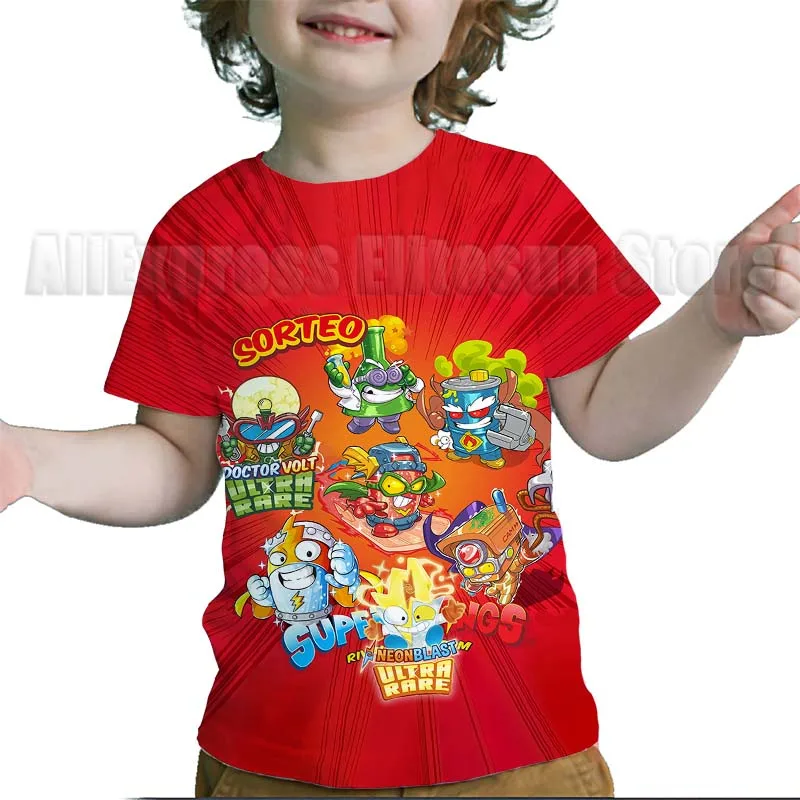 Child Superthings 8 Kazoom Kids Neonblast 3D Print T-shirts Boys Girls Cartoon Anime T Shirts Toddler Tshirts Camiseta Infantil