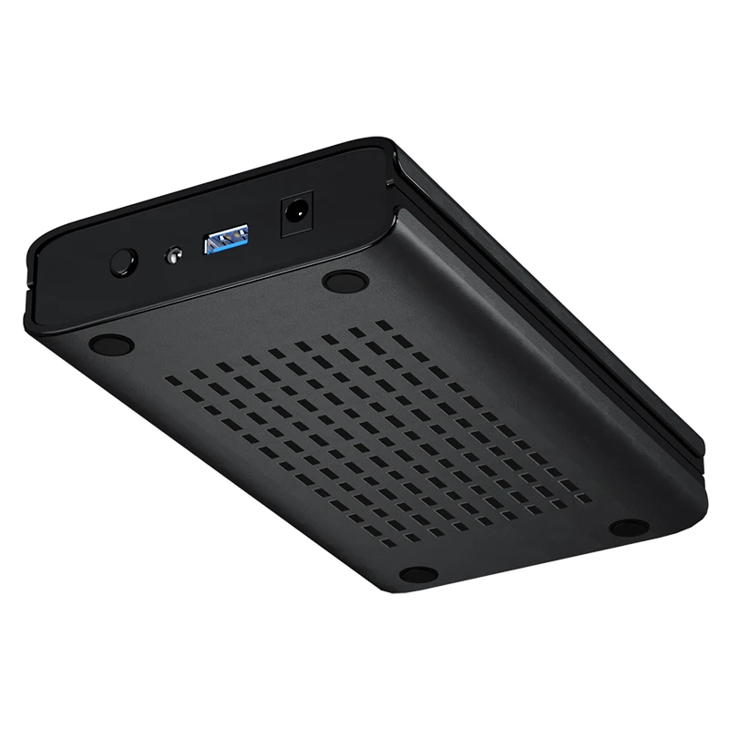 Carcasa de disco duro DM de 3,5 pulgadas, interfaz SATA 3 A USB3.0 HD035, hasta 16TB/USB3.0/libre de herramientas/conexión en caliente/Plug And Play/sin unidad
