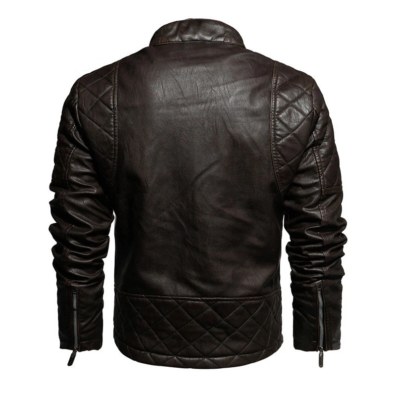 Mens Leather Jacket Spring Autumn New Arrival Men\'s Casual Motorcycle PU Leather Jacket Coat Slim Fit Brand Male Clothing