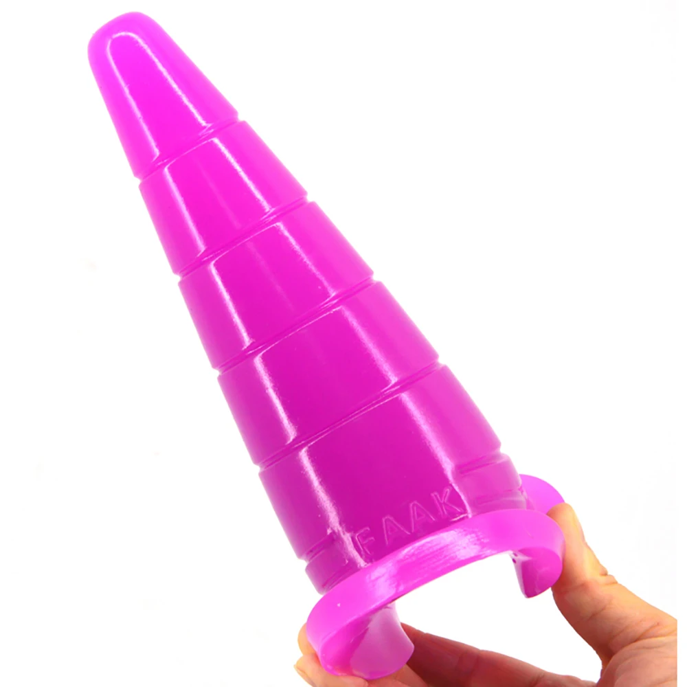 18.5*5.5cm Soft PVC Road Cone Anal Plug Women Masturbator Funny Dildo Masturbation Adult Sex Toys for Female Pussy Gay Sexshop