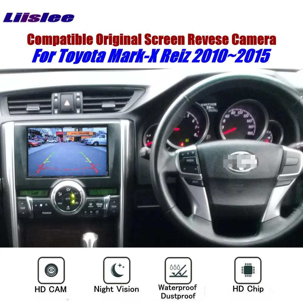 

For Toyota Mark-X Reiz 2010-2015 Car Rear View Back Camera RCA HD CCD CAM OEM Display Reversing Image Upgrade Kit