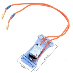 Termostat odmrażacza w lodówce-7 stopni 2 kable AC 250V 10A-7 celsjusza bimetalowe lodówki odszranianie termostator akcesoria