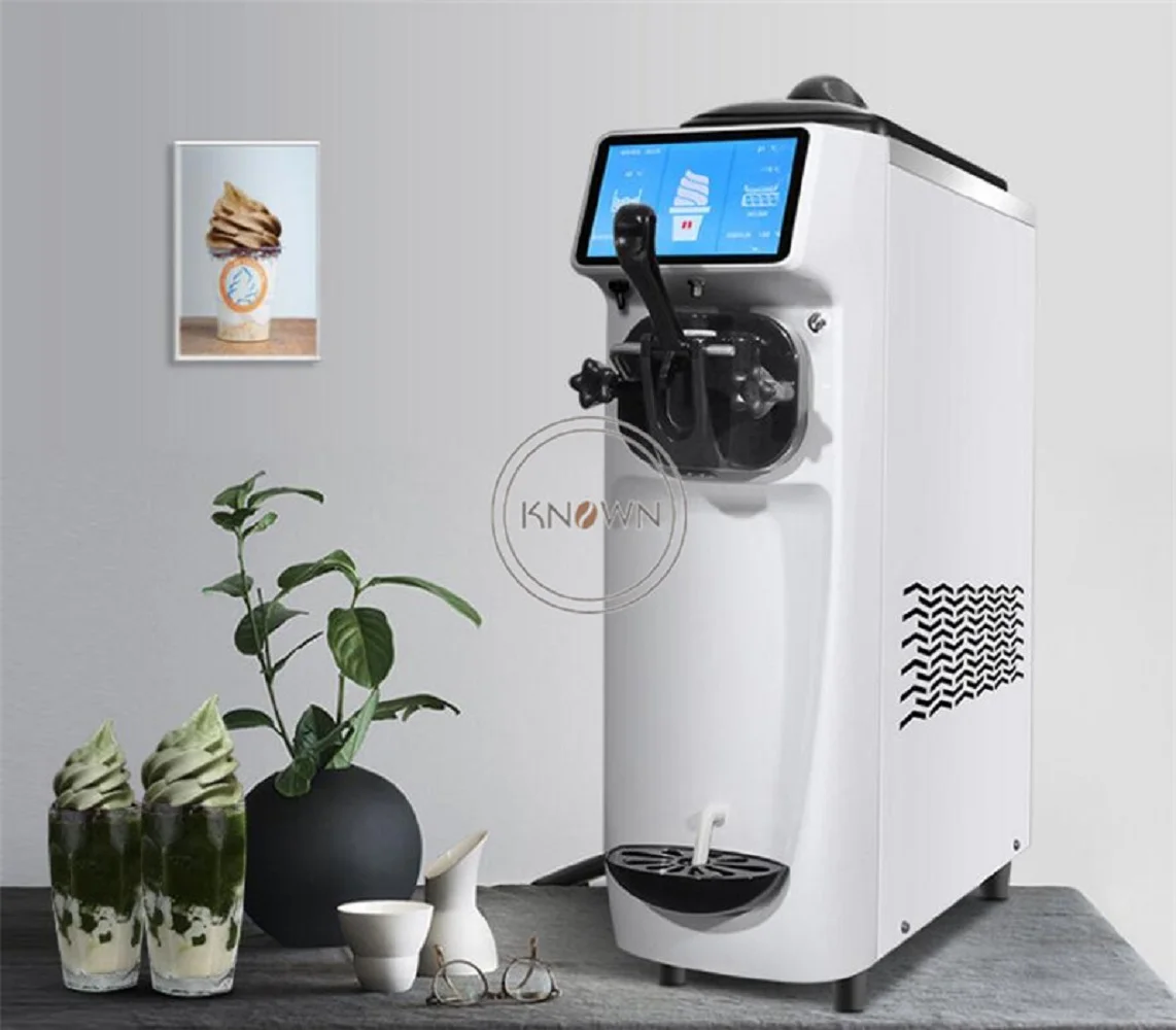 Soft Ice Cream Making Machine Ice Cream Cone Vending Ice Cream Machine Soft Serve Milk Fruit Ice Cream Maker