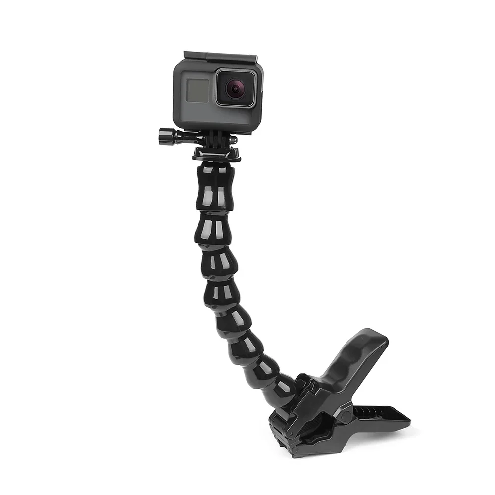 Hongdak Jaws Flex Clamp Mount Met Flexibele Zwanenhals Voor Gopro Hero 10 9 8 7 Sjcam Yi 4K action Cam Statief Accessoire