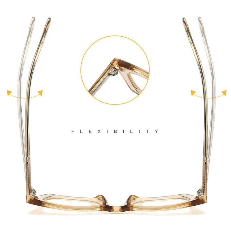 Stylish Women Glasses Frame Full Rim Square Shape Fashion Optical Prescription Eyewear Spectacles for Female Eyeglasses