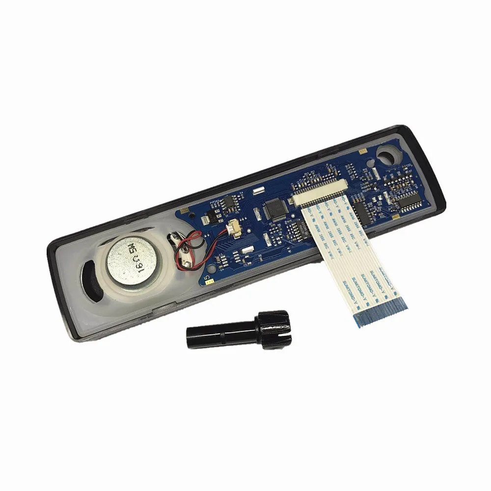 Couvercle de boîtier avant de tête de panneau avec écran LCD, capuchon de bouton de carte PCB, câble flexible pour radio Motorola GM3688,