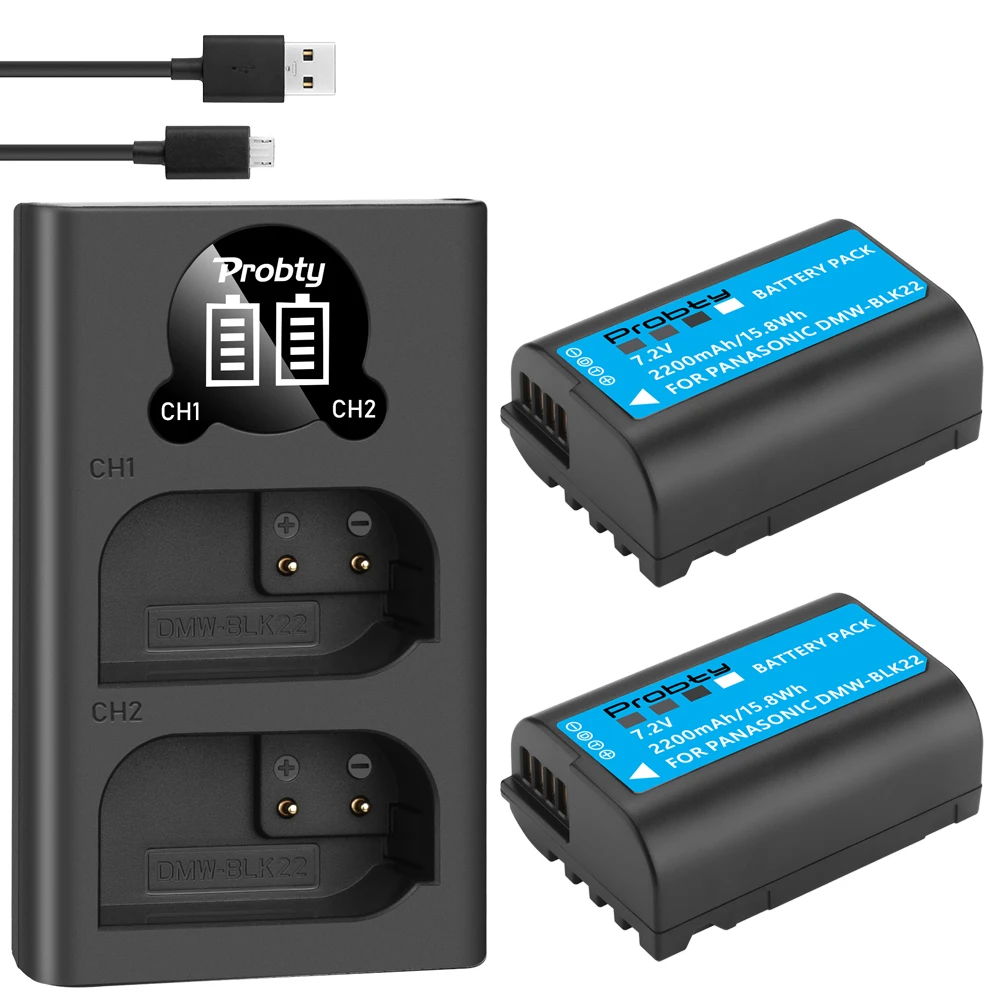 

Для Panasonic Φ DMWBLK22 BLK22 Аккумулятор для Panasonic LUMIX DMW-BLK22