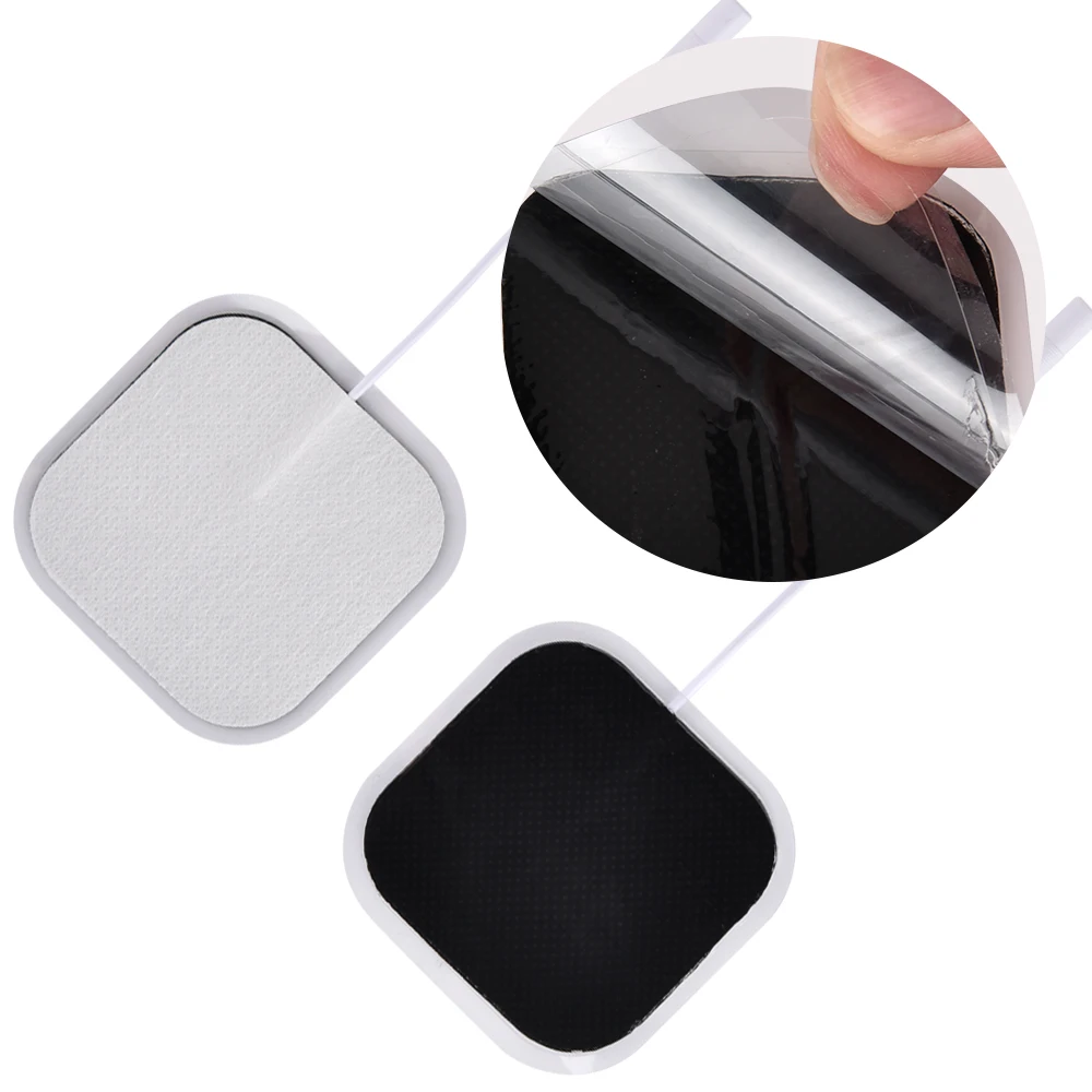 4*4cm/5*9cm EMS Electrode Pads Nerve Muscle Stimulator Silicone Gel Tens Electrodes Digital Acupuncture Physiotherapy TENS Pads