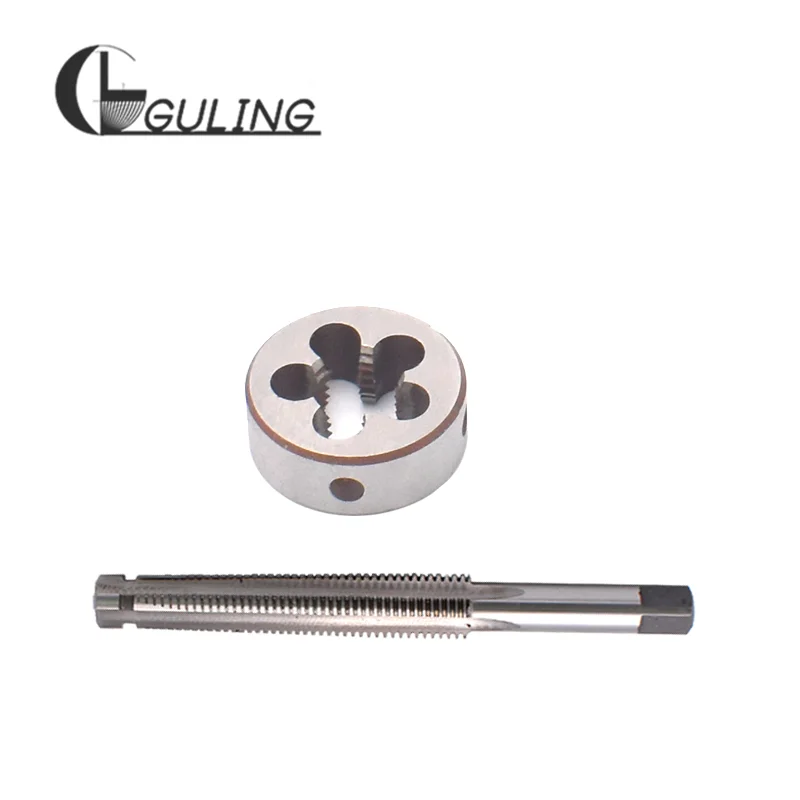 GULING 1 Set Left hand Trapezoidal tap and Die set TR 8 10 12 14 16 X1.5 X2 X3 X4 Thread Screw tr taps Round Threading Dies