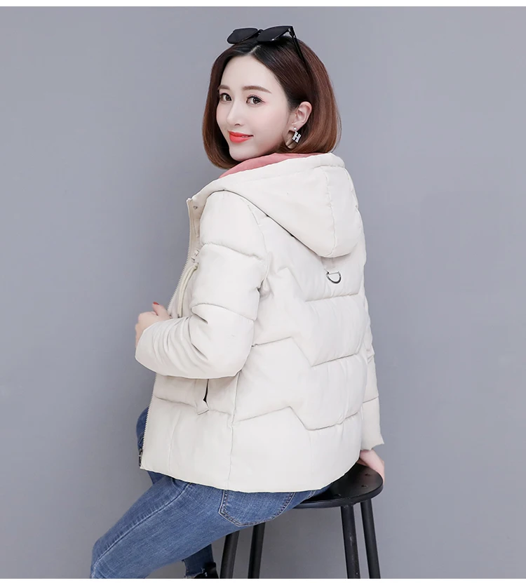 Manteau d'hiver femmes mode veste d'hiver femme coton rembourré Parka vêtements d'extérieur taille 4XL à capuche courte femme veste manteau 2025