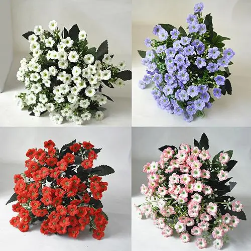 

1Pc 6 Branches 36 Heads Simulation Silk Flower DIY Art Wedding Home Decor Festival Craft Decor Real Touch Flowers