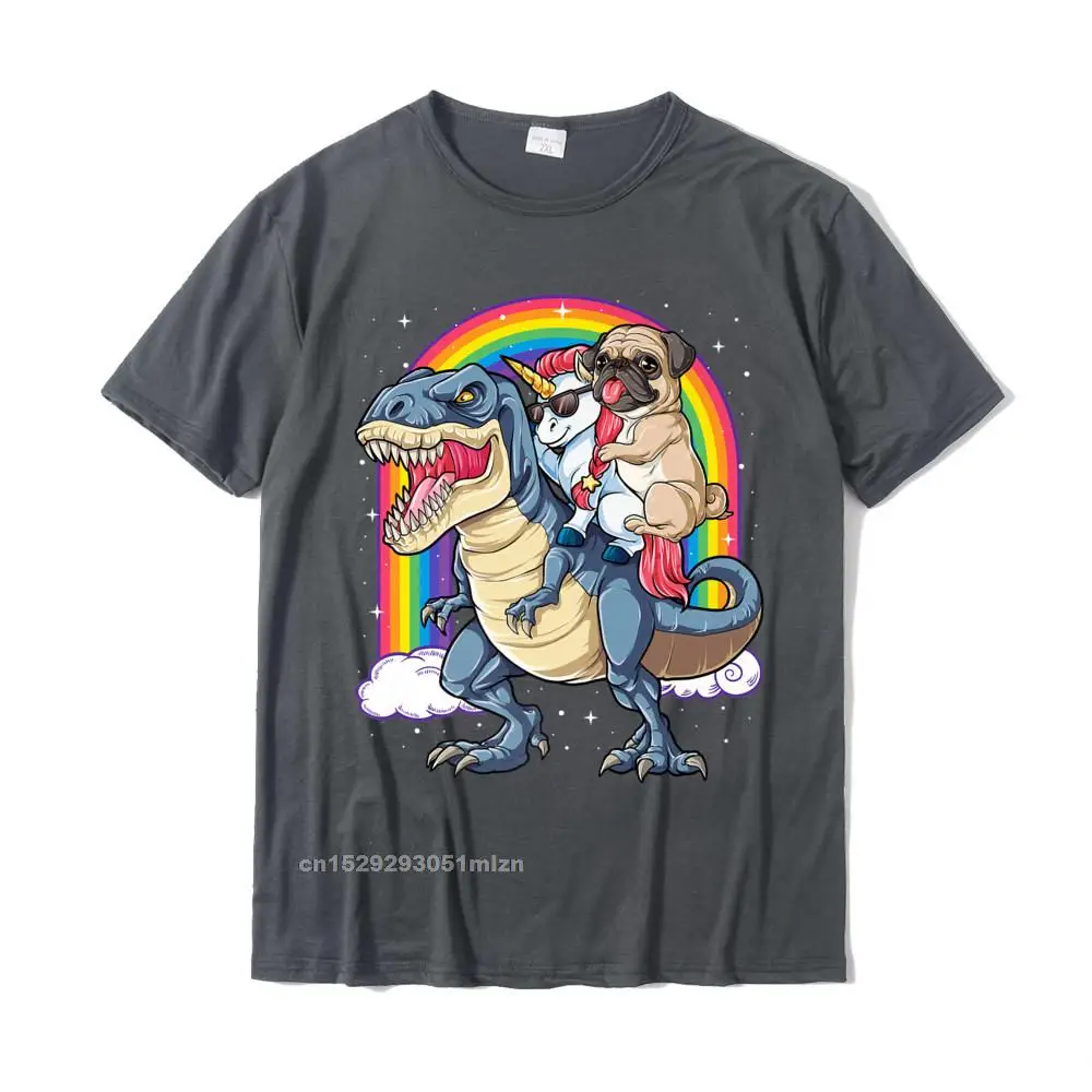 Pug Unicorn  T Rex T Shirt Women Women Rainbow Premium T-Shirt Cotton Tees For Men Casual T Shirts Printed Wholesale